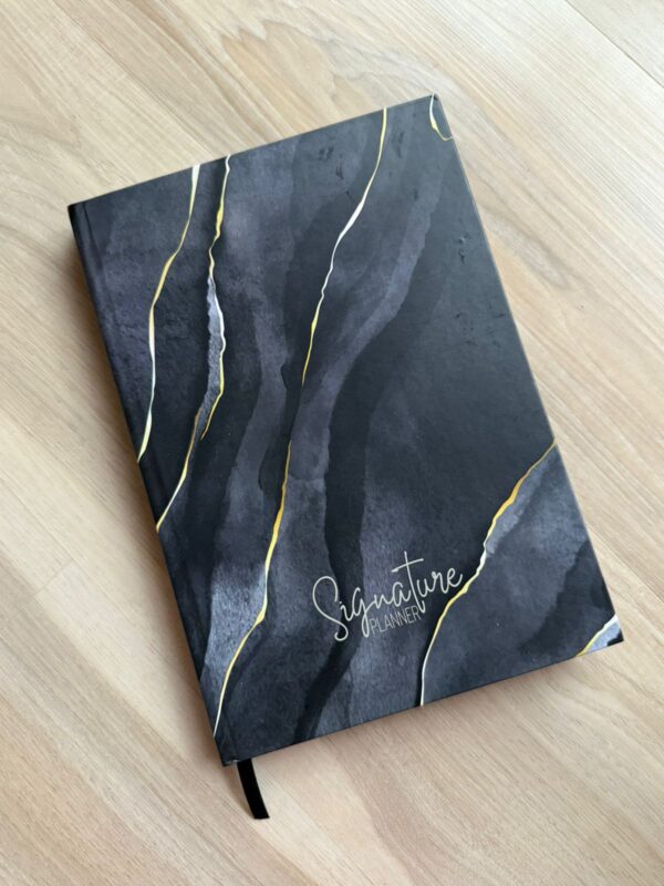Half Year Undated - Signature Daily Planner - Charcoal