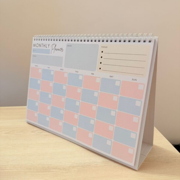 A4 Desktop Calendar - Monthly Planner