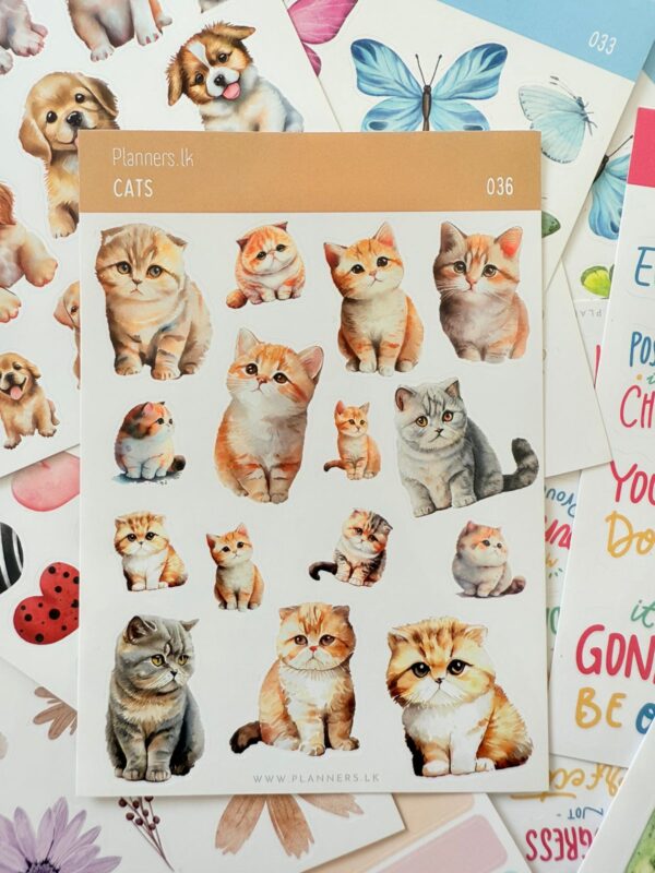 Cats Sticker Sheet 036