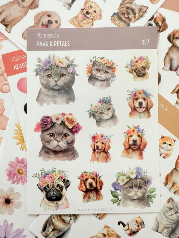 Paws & Petals Sticker Sheet 037