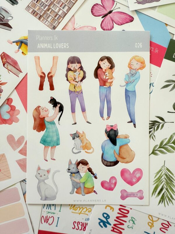 Animal Lovers Sticker Sheet 026