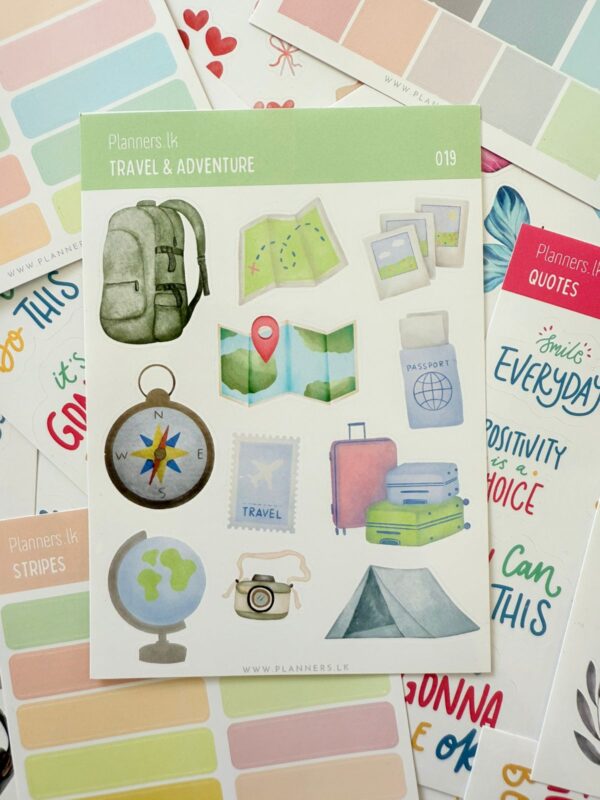 Travel & Adventure Sticker Sheet 019