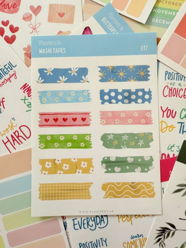 Washi Tapes Sticker Sheet 017