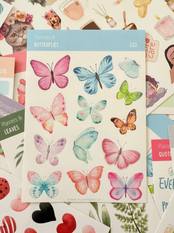 Butterflies Sticker Sheet 033