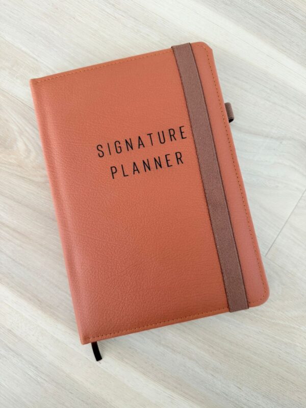 Leather Luxe - Half Year Undated - Signature Daily Planner - Limited Edition