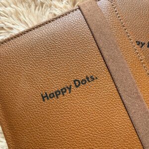 Happy Dots - Bullet Journal - Leather Luxe