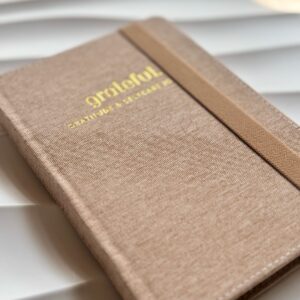 Grateful.  - Gratitude & Self Care Journal - Linen Luxe - Cinnamon Clay