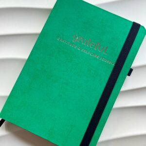 Grateful.  - Gratitude & Self Care Journal - Emerald Green