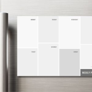 Magnetic Weekly Planner - Moon Mist Blocks