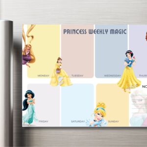 Magnetic Weekly Planner - Princess Magic