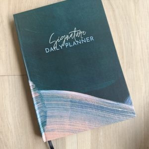 Half Year Undated - Signature Daily Planner - Midnight Canvas