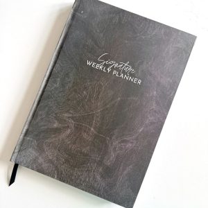 Undated Weekly Planner - Midnight Marble