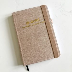 Grateful. - Gratitude & Self Care Journal - Linen Luxe - Cinnamon Clay