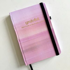 Grateful. - Gratitude & Self Care Journal - Pink sunset